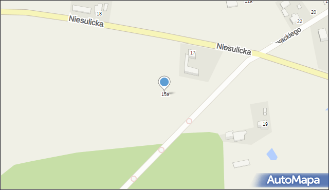 Brzezie k. Sulechowa, Niesulicka, 15a, mapa Brzezie k. Sulechowa