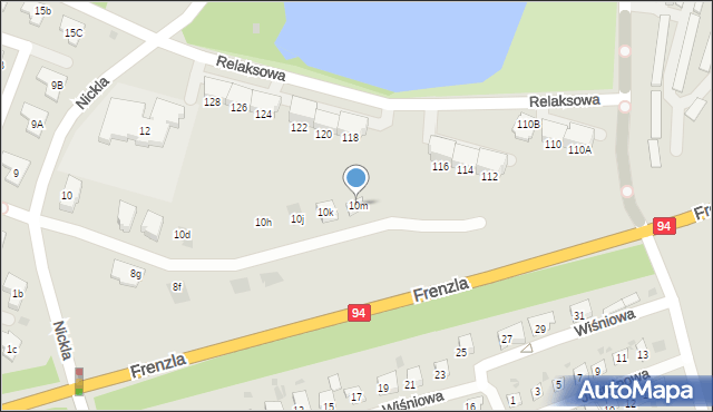 Bytom, Nickla Józefa, 10m, mapa Bytomia