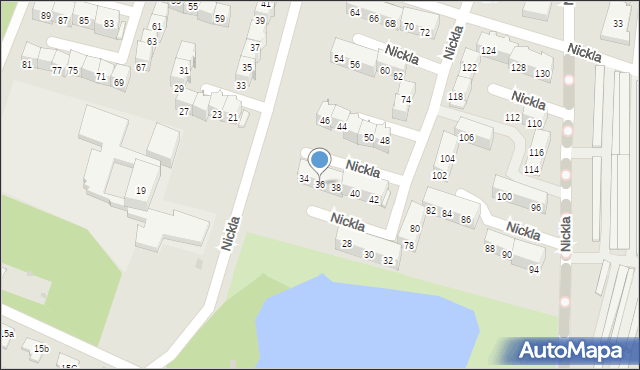 Bytom, Nickla Józefa, 36, mapa Bytomia