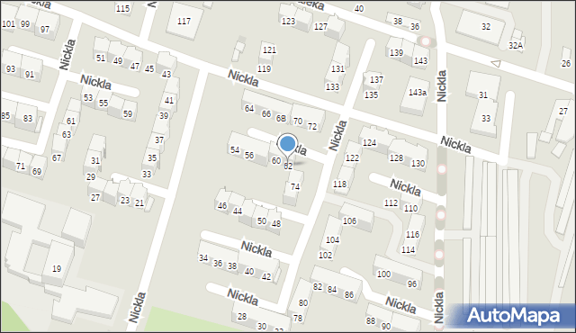 Bytom, Nickla Józefa, 62, mapa Bytomia