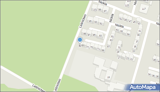 Bytom, Nickla Józefa, 81, mapa Bytomia