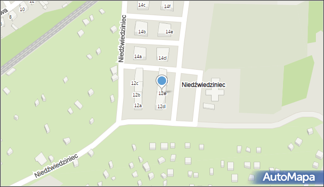 Chorzów, Niedźwiedziniec, 12e, mapa Chorzów