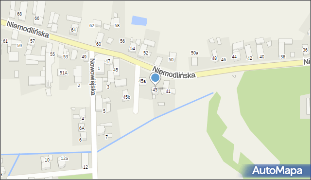 Chróścina, Niemodlińska, 43, mapa Chróścina