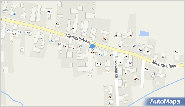 Chróścina, Niemodlińska, 55, mapa Chróścina