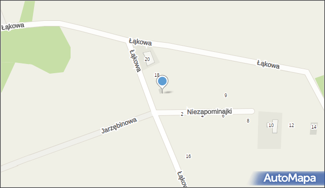 Chwalęcice, Niezapominajki, 1, mapa Chwalęcice