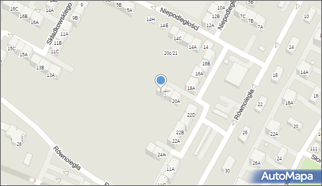 Czeladź, Niepodległości, 20C, mapa Czeladź