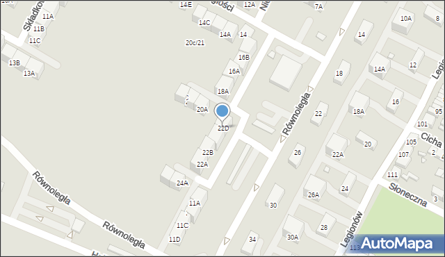 Czeladź, Niepodległości, 22D, mapa Czeladź