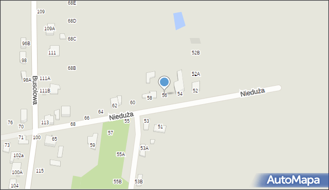 Częstochowa, Nieduża, 56, mapa Częstochowy