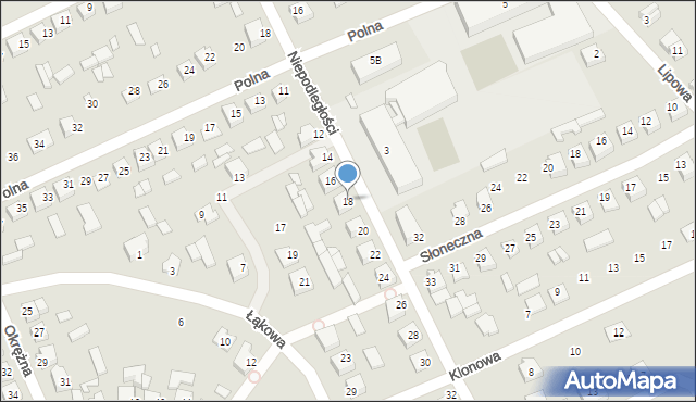 Czyżew, Niepodległości, 18, mapa Czyżew