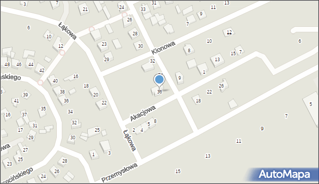 Czyżew, Niepodległości, 36, mapa Czyżew