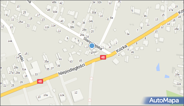 Dęblin, Niepodległości, 47, mapa Dęblin