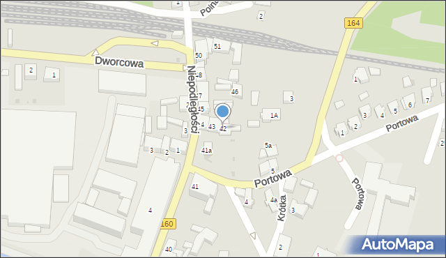 Drezdenko, Niepodległości, 42, mapa Drezdenko