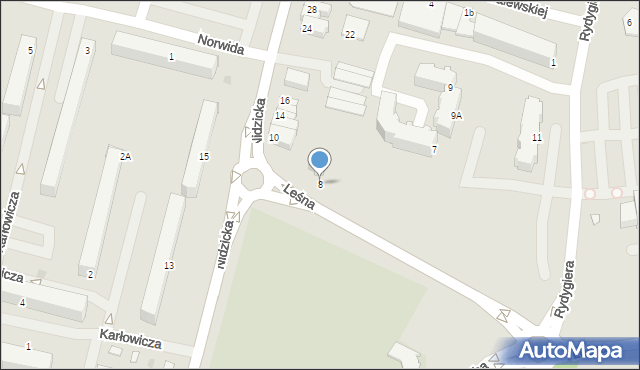 Działdowo, Nidzicka, 8, mapa Działdowo