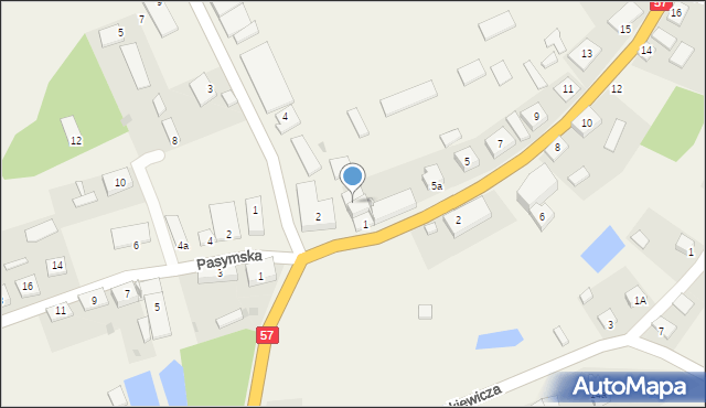 Dźwierzuty, Niepodległości, 1a, mapa Dźwierzuty