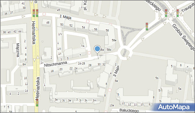 Elbląg, Nitschmanna Henryka, 7i, mapa Elbląga