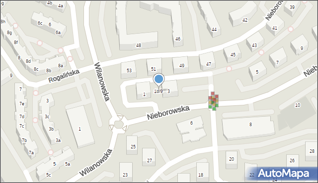 Gdańsk, Nieborowska, 1b/9, mapa Gdańska