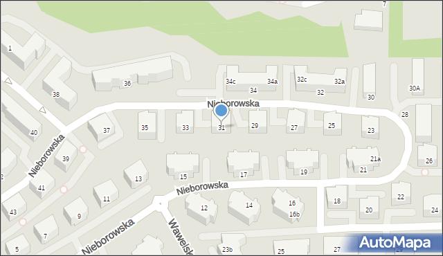 Gdańsk, Nieborowska, 31, mapa Gdańska
