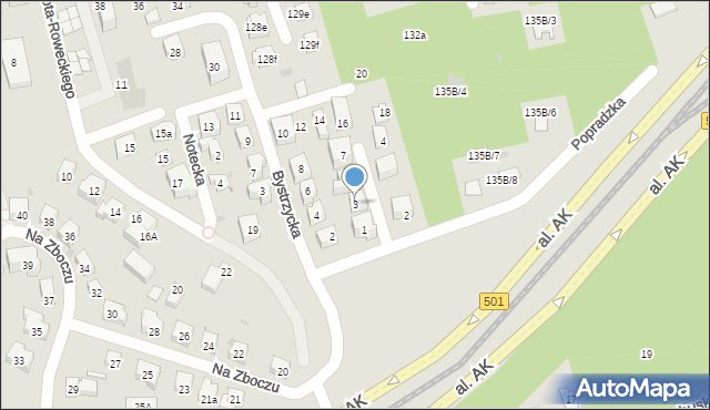 Gdańsk, Nidzicka, 3, mapa Gdańska