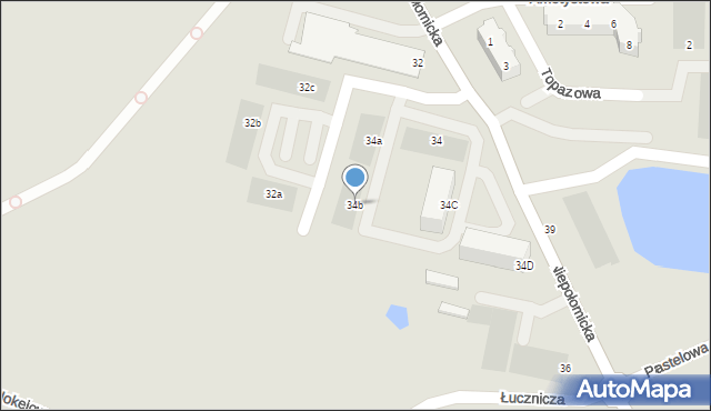 Gdańsk, Niepołomicka, 34b, mapa Gdańska