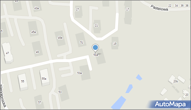 Gdańsk, Niepołomicka, 51a, mapa Gdańska