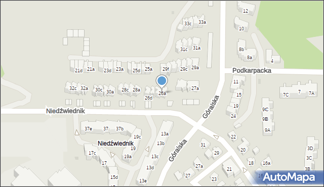 Gdańsk, Niedźwiednik, 26a, mapa Gdańska