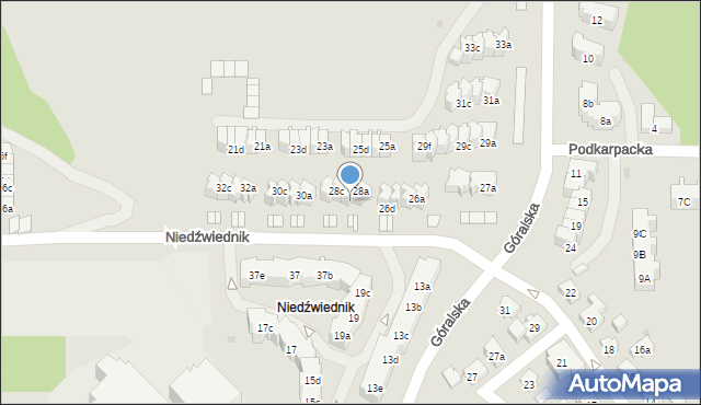 Gdańsk, Niedźwiednik, 28b, mapa Gdańska