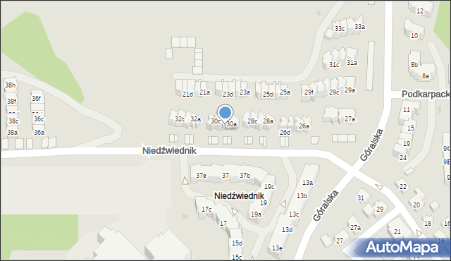 Gdańsk, Niedźwiednik, 30b, mapa Gdańska