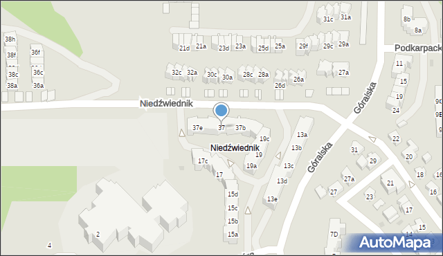 Gdańsk, Niedźwiednik, 37, mapa Gdańska