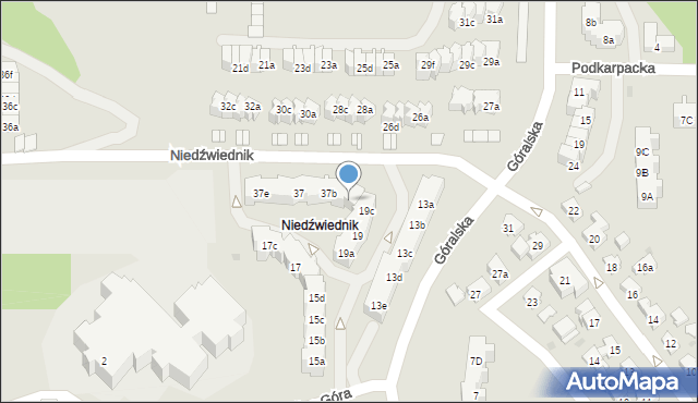Gdańsk, Niedźwiednik, 37a, mapa Gdańska