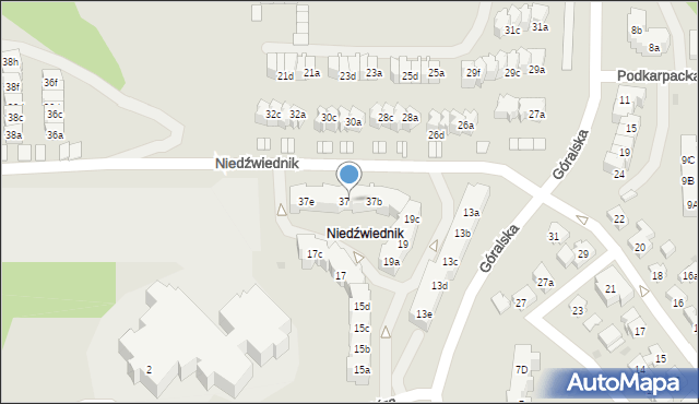 Gdańsk, Niedźwiednik, 37c, mapa Gdańska