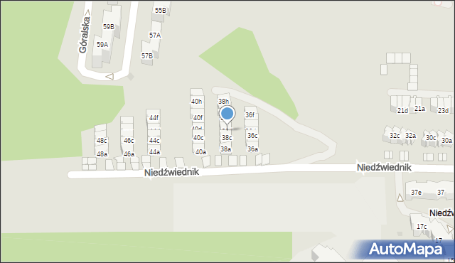 Gdańsk, Niedźwiednik, 38d, mapa Gdańska