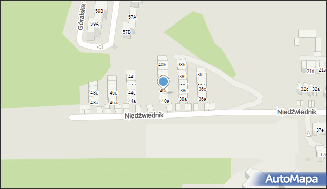 Gdańsk, Niedźwiednik, 40b, mapa Gdańska