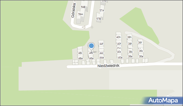 Gdańsk, Niedźwiednik, 46c, mapa Gdańska