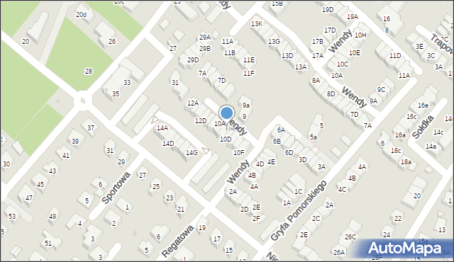 Gdańsk, Niedziałkowskiego Mieczysława, 10C, mapa Gdańska