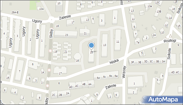 Gdańsk, Niska, 15, mapa Gdańska