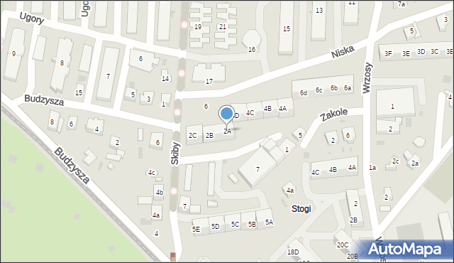 Gdańsk, Niska, 2A, mapa Gdańska