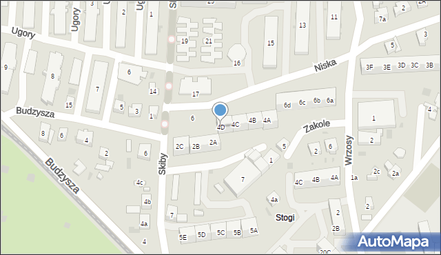 Gdańsk, Niska, 4D, mapa Gdańska