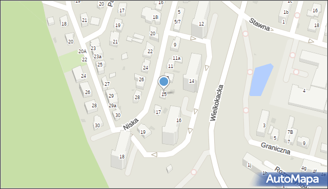 Gdynia, Niska, 15, mapa Gdyni