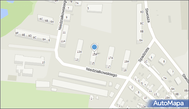 Głogów, Niedziałkowskiego Mieczysława, 15A, mapa Głogów