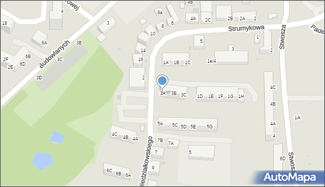 Głogów, Niedziałkowskiego Mieczysława, 3A, mapa Głogów