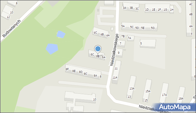 Głogów, Niedziałkowskiego Mieczysława, 6B, mapa Głogów