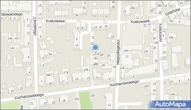 Głubczyce, Niepodległości, 16d, mapa Głubczyce