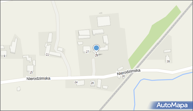 Godziszów, Nierodzimska, 29, mapa Godziszów