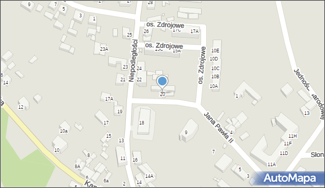 Golczewo, Niepodległości, 20, mapa Golczewo