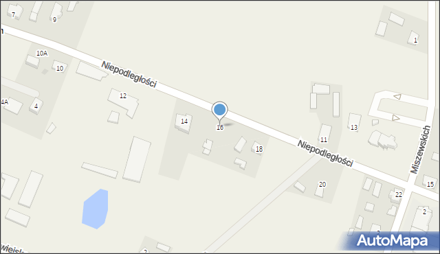 Goleszyn, Niepodległości, 16, mapa Goleszyn