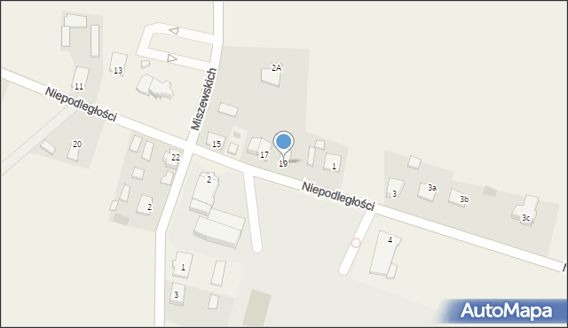 Goleszyn, Niepodległości, 19, mapa Goleszyn