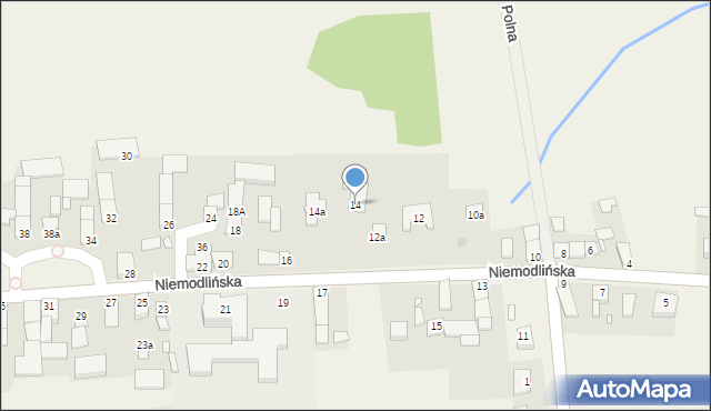 Gracze, Niemodlińska, 14, mapa Gracze