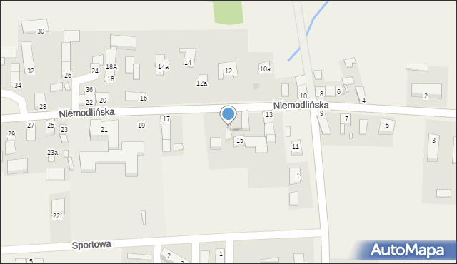 Gracze, Niemodlińska, 15A, mapa Gracze