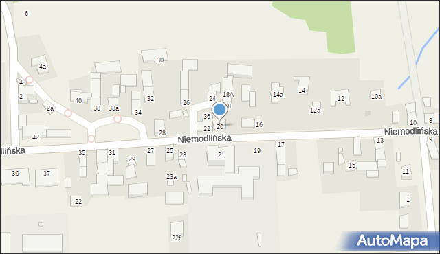 Gracze, Niemodlińska, 20, mapa Gracze