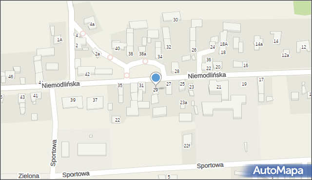 Gracze, Niemodlińska, 29, mapa Gracze